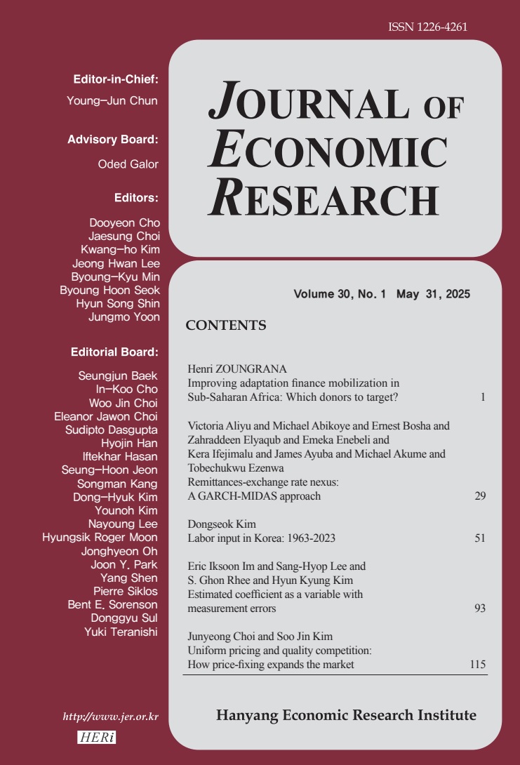 JER Volume 30, No. 1 May 31, 2025